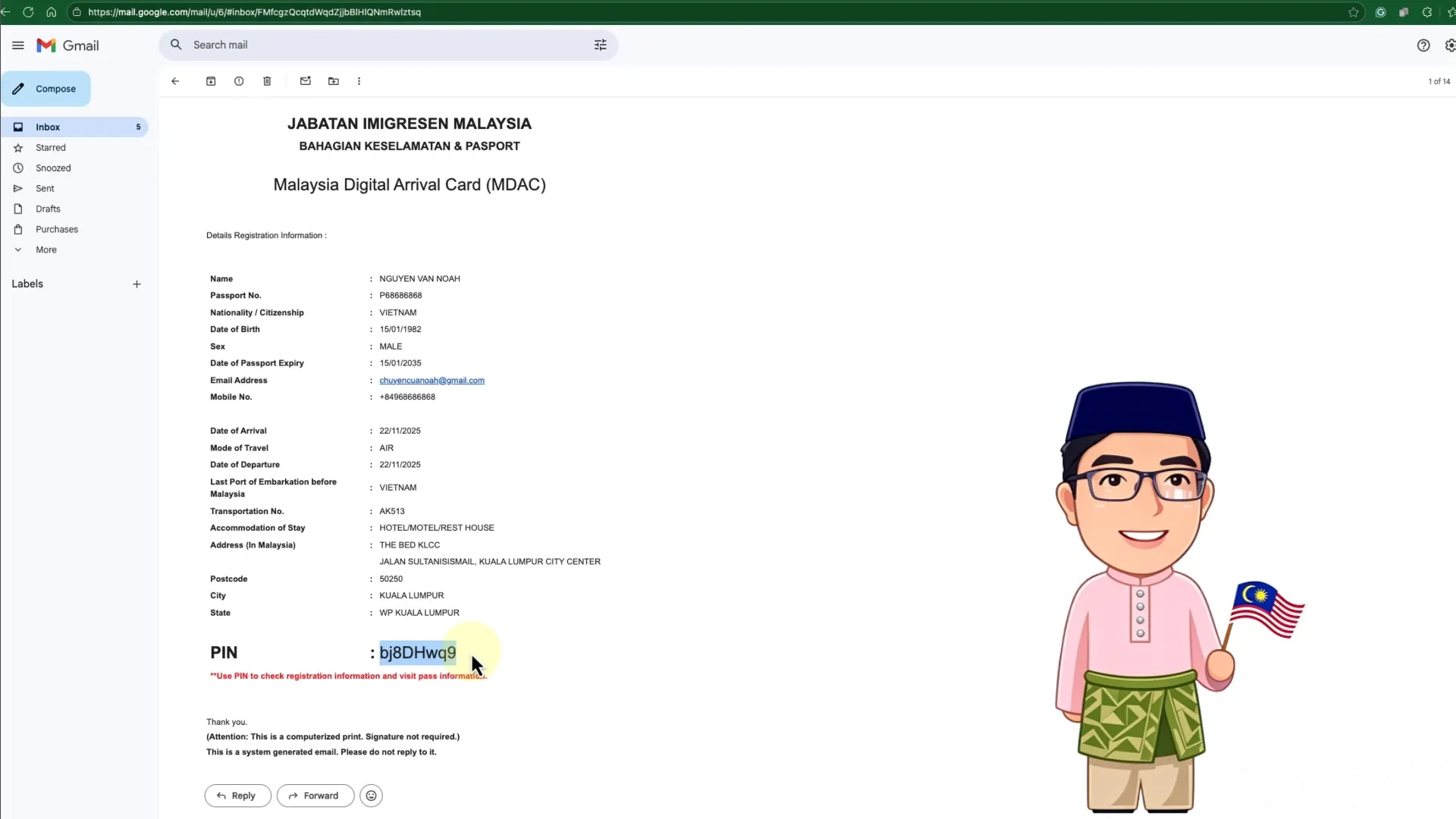 Kiểm tra Email